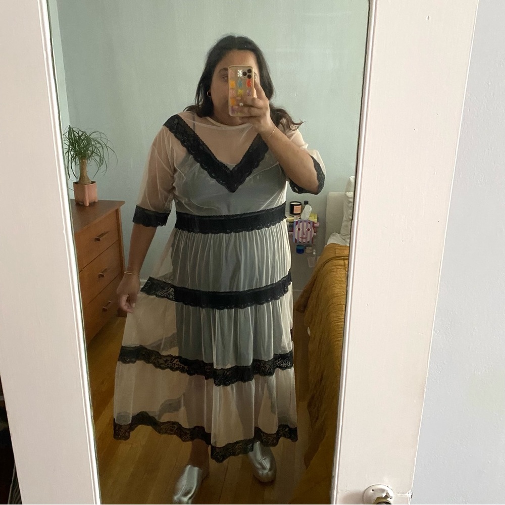 Monki Sheer Dress